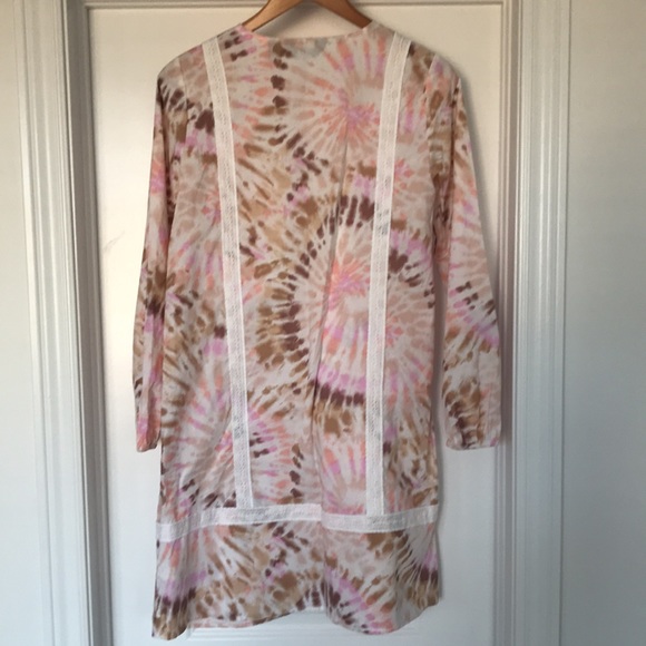 Land’s End White Burst Tie Dye Dress Size Small - Picture 2 of 7
